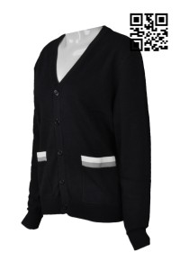 CAR025 Order fashionable cold jacket  70％cotton 30％nylon  Set the cold jacket Cold jacket supplier cardigan sweater black